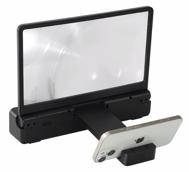 Bluetooth screen magnifier with speaker